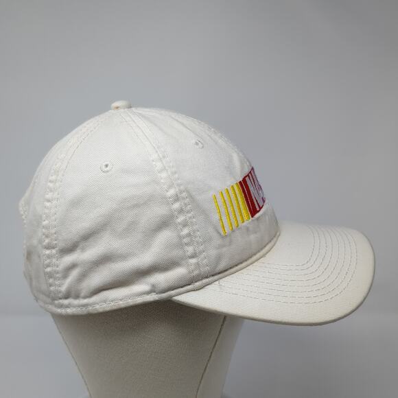 Nascar Strapback Baseball Cap White One Size Adjustable Embroidered 6 Panel - Picture 5 of 9